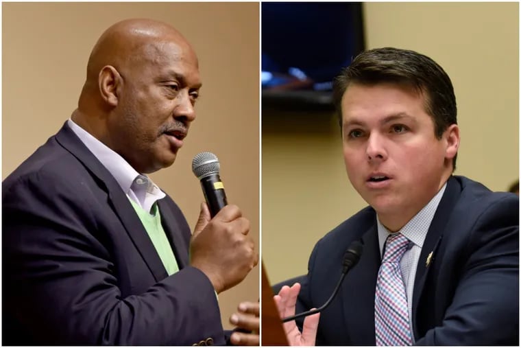 U.S. Reps. Dwight Evans (left) and Brendan Boyle (right) were both named to the Ways and Means Committee in the U.S. House, giving them each a prestigious appointment on a powerful panel.