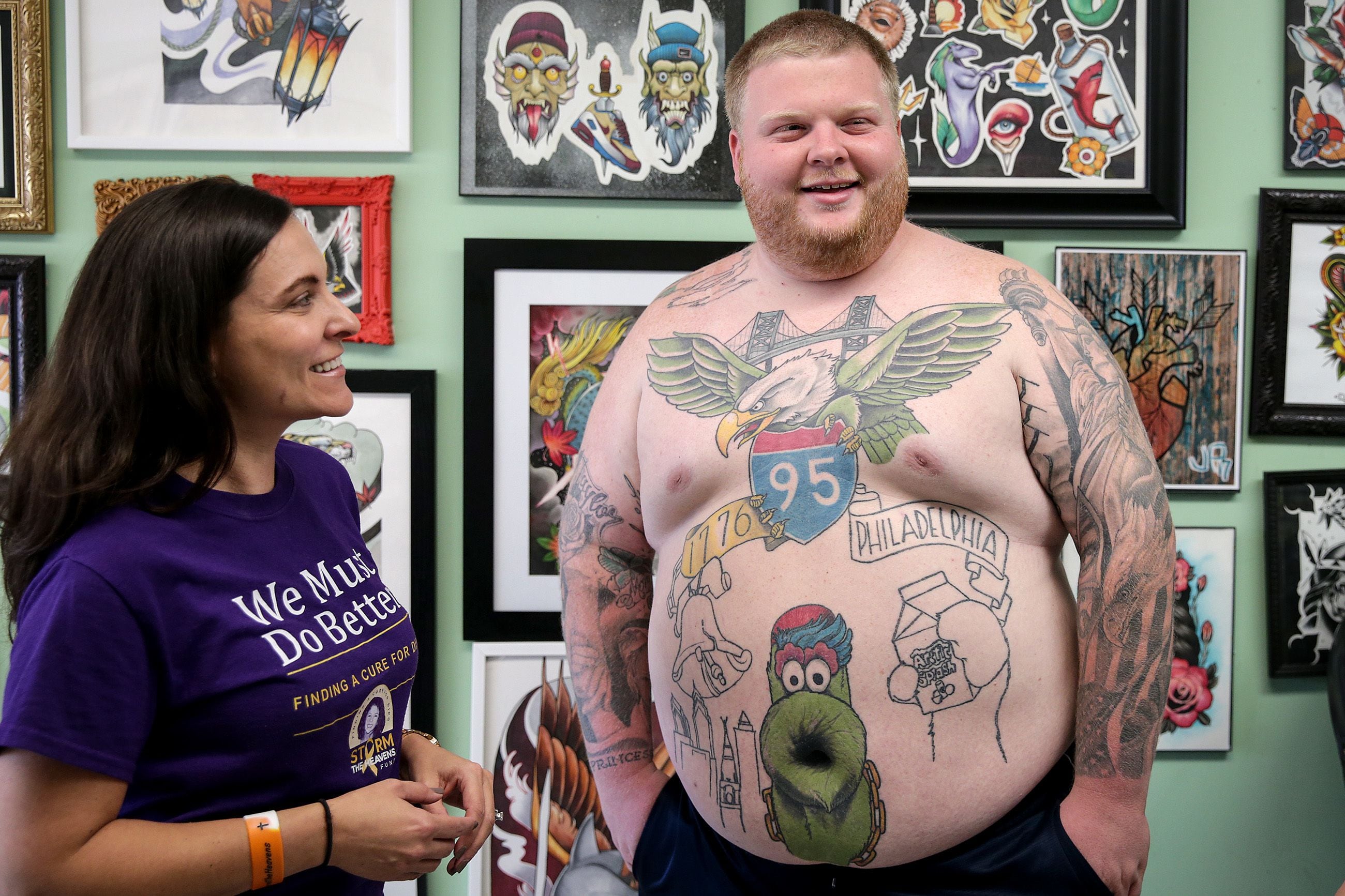 How that ridiculous Phanatic tattoo is raising money to fight childhood  cancer | Mike Newall