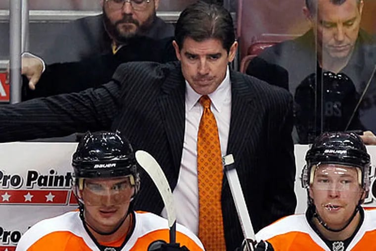 "Any time a group or a team can get away and relax, it's time well spent," Peter Laviolette said. (Yong Kim/Staff file photo)