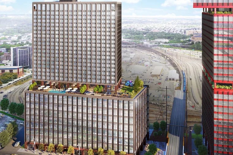 Brandywine Realty Trust plans to break ground on its "Schuylkill Yards West" tower at 3025 John F. Kennedy Blvd. in March.