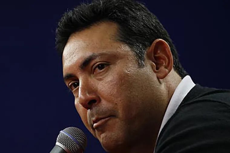 Ruben Amaro Jr. said he has no desire to shop for the available items at third base. (Matt Slocum/AP)
