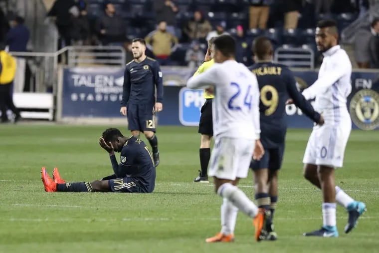 Philadelphia Union striker C.J. Sapong has the second-worst differential between expected and scored goals in all of Major League Soccer this year.