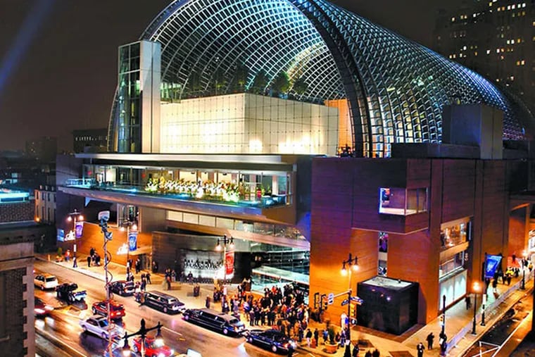 Glamorous new destinations like the Kimmel Center, which opened in 2001, helped rebrand the avenue as an entertainment district. (Staff File Photo)