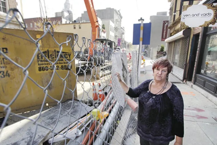 Karen Green, owner of the Ven & Vaida jewelry store and art gallery on Third Street, said she has given up on the area. (Elizabeth Robertson / Staff Photographer)