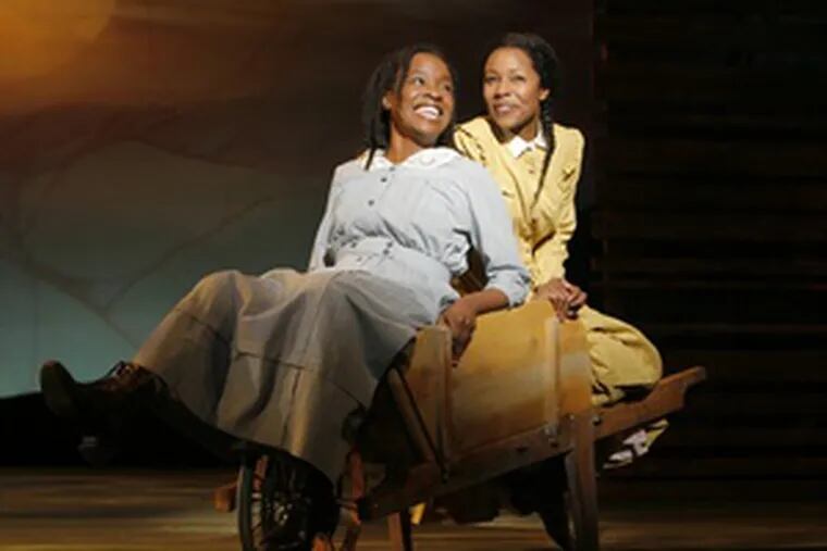 The first national tour of &quot;The Color Purple&quot; features Jeannette Bayardelle as Celie and LaToya London as Nettie in the musical that was given little chance on Broadway.
