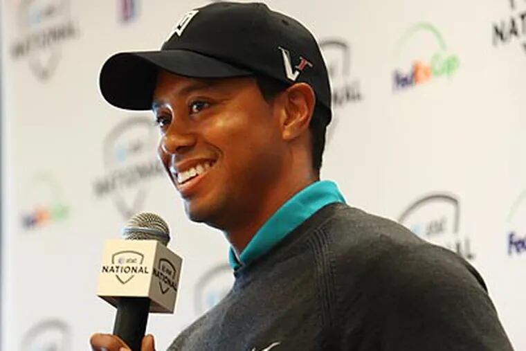 Tiger Woods will host some of the biggest names in golf at Aronimink next month. (Michael Bryant/Staff file photo)