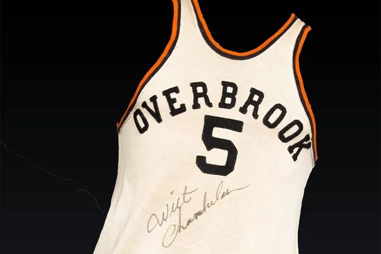 Joel Platt has owned Wilt Chamberlain's 1954 Overbrook High jersey since 1961.