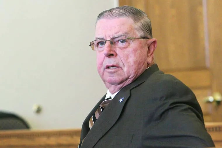 Henry Rayhons, a 78-year-old former member of the Iowa House of Representatives, is charged with sexual abuse for having sex with his wife of seven years in her nursing home. (AP Photo/The Globe Gazette, Jeff Heinz)