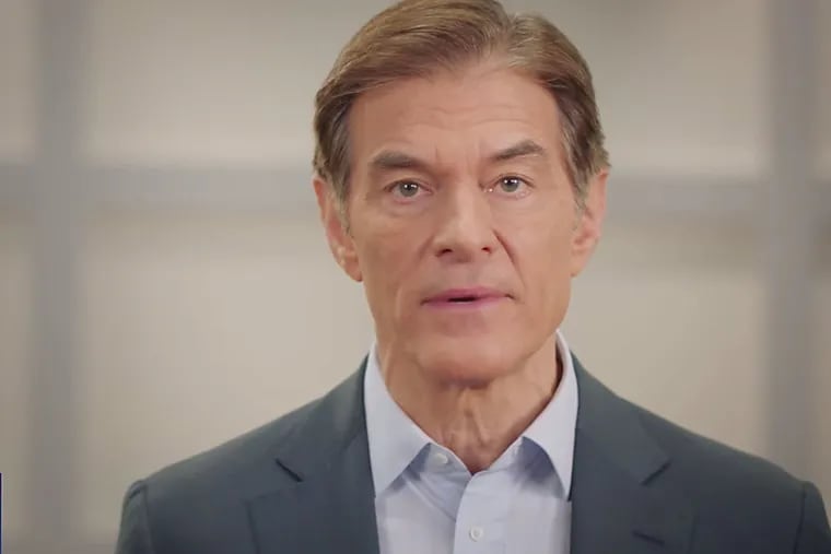 Celebrity doctor Mehmet Oz, a longtime New Jersey resident, announced his campaign for U.S. Senate in Pennsylvania on Tuesday. This screen capture shows an image from his launch video.
