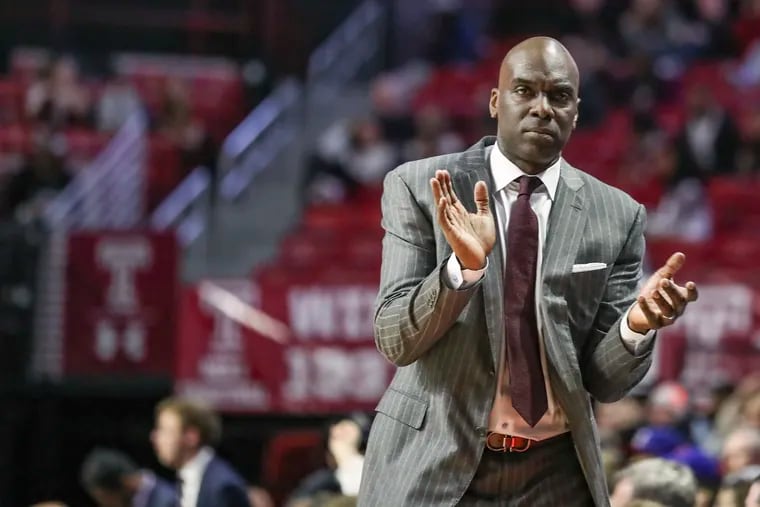 Aaron McKie is in his second season as Temple head coach.