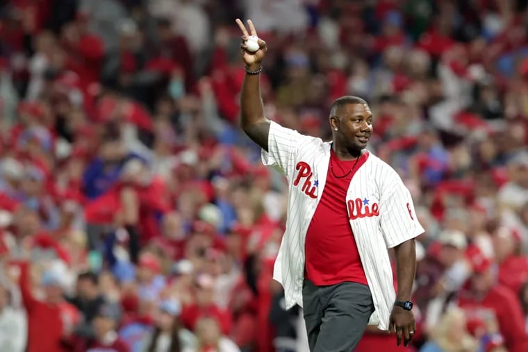 Former Phillies first basemen Ryan Howard is an MLB ambassador for the Commissioner's Office.