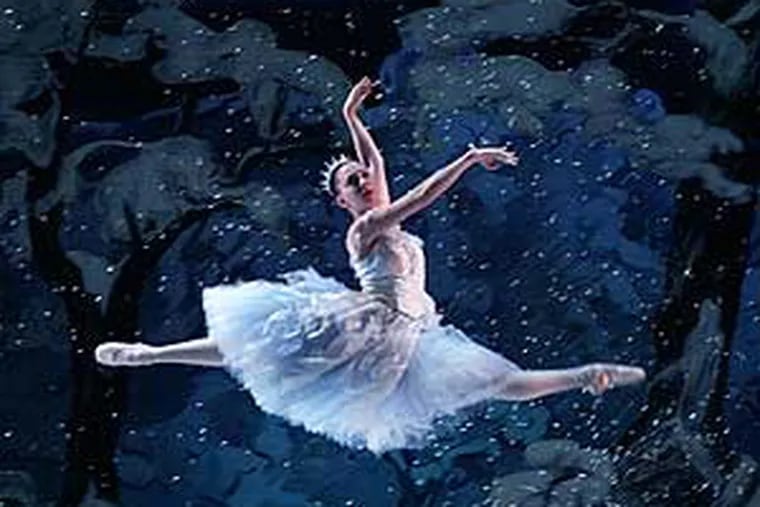 The Pennsylvania Ballet's Laura Bowman during a rehearsal of the "Nutcracker" at the Academy of Music.