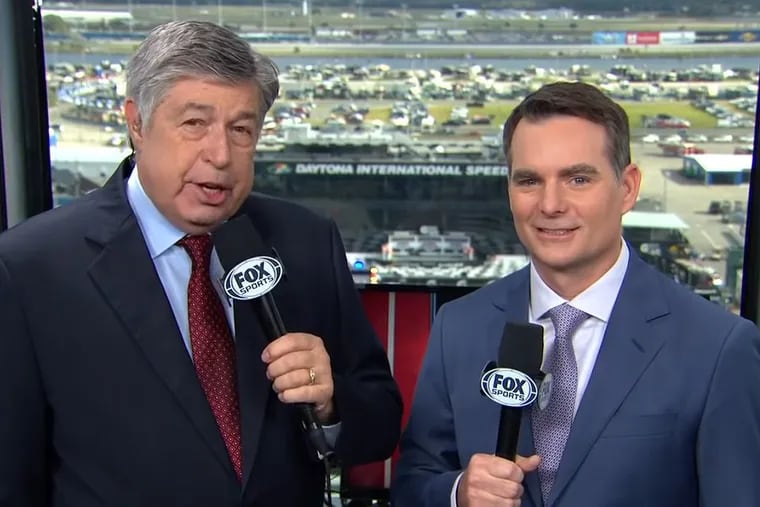 Calling this year's Daytona 500 is longtime announcer Mike Joy (left) and NASCAR Hall of Famer Jeff Gordon.