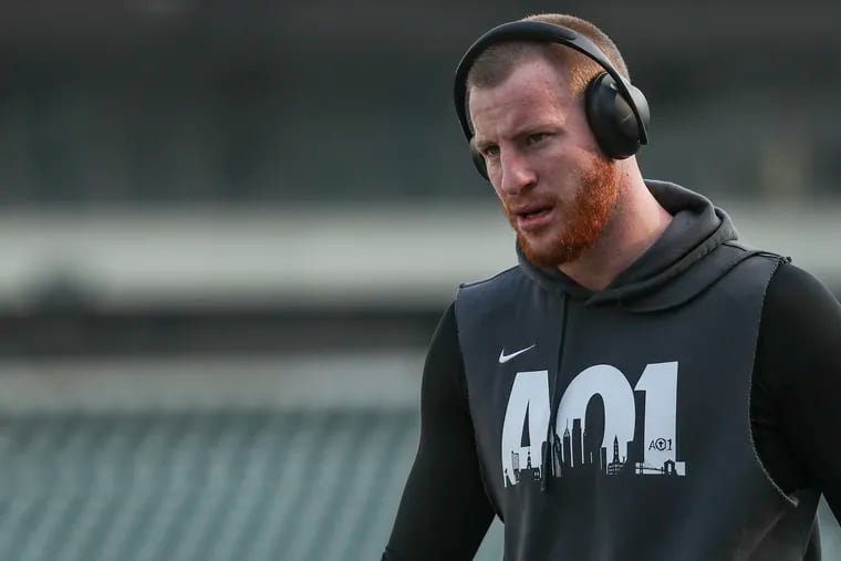 Eagles quarterback Carson Wentz was one of several Eagles and NFL players who took to social media in recent days to express concern about health and safety issues as the league prepares to open training camps in the middle of the COVID-19 pandemic.