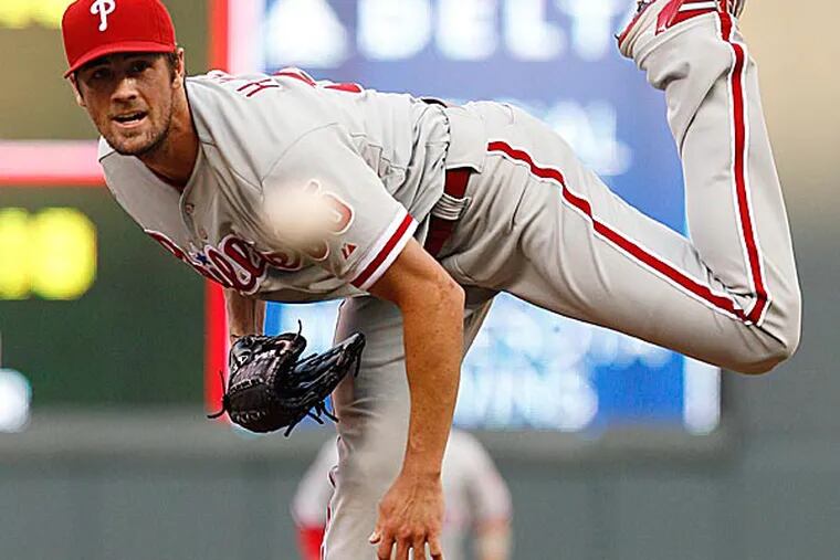 Phillies starting pitcher Cole Hamels. (Genevieve Ross/AP)