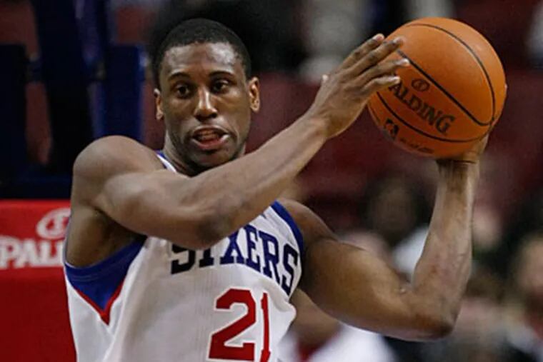 "He's a very talented player, fast, quick, relentless," Doug Collins said of Thaddeus Young. (Ron Cortes/Staff file photo)