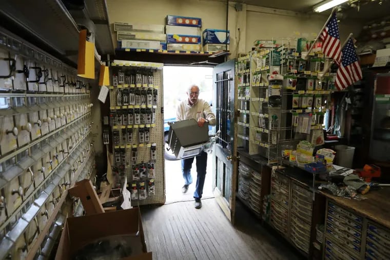 In a sign of the big-box times, Suburban Hardware in Bryn Mawr will close at the end of this month. Everything must go, including owner Charlie Waters and the bear.