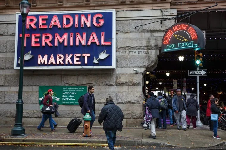 A busy day at Reading Terminal Market.