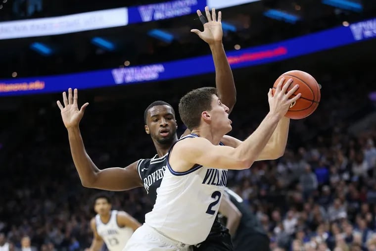 Villanova guard Collin Gillespie, shooting around Providence guard Alpha Diallo in February,  was named preseason first-team All-Big East by the coaches.