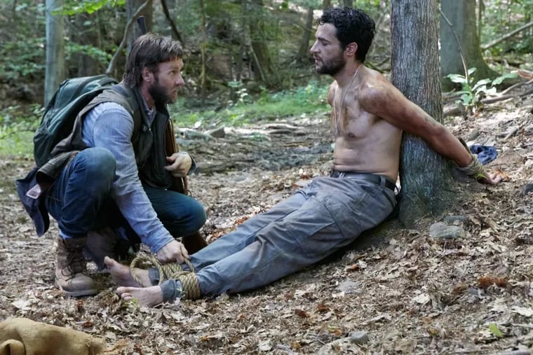 &quot;It Comes at Night&quot;: Joel Edgerton as Paul and Christopher Abbott as Will. (Photo: Eric McNatt / A24) . Kelvin Harrison Jr. as Travis. Christopher Abbott as Will (left) and Joel Edgerton as Paul, with Chase Joliet as Man #1.