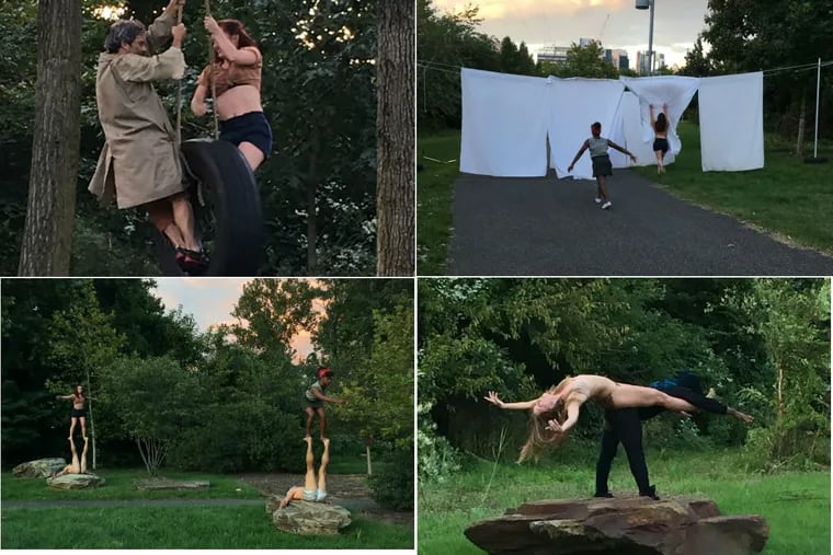Some moments from “… strand …” by Brian Sanders’ JUNK as part of the Philadelphia Fringe Festival.