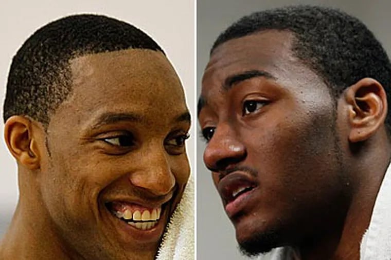 Evan Turner and John Wall are expected to be the No. 2 and No. 1 picks in the 2010 NBA draft. (Staff and AP File Photos)