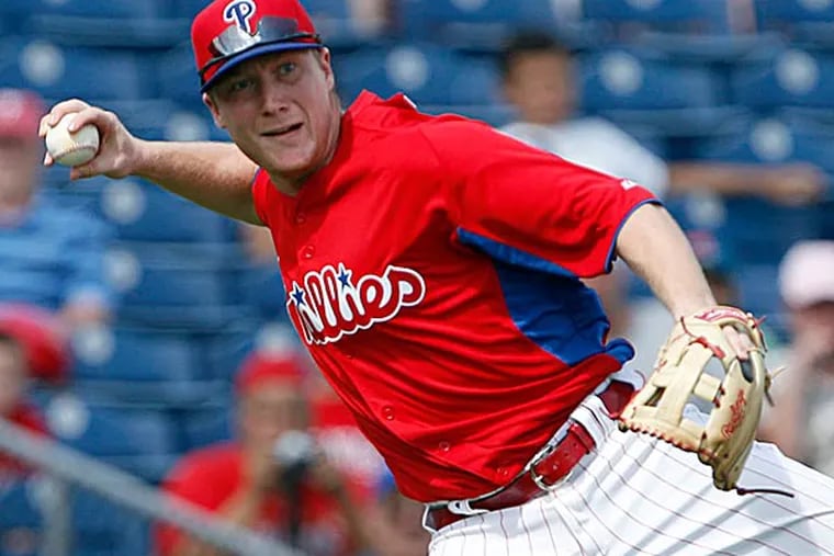 Cody Asche, a fourth-round pick, burst onto the Phillies' radar last season when he tore up the Florida State League. (Yong Kim/Staff Photographer)