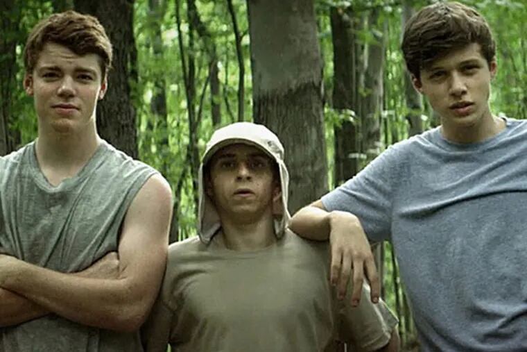 Nick Robinson, Gabriel Basso, and Moises Arias in The Kings of Summer.