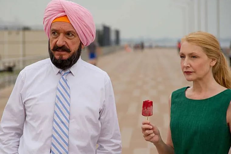 Ben Kingsley (Darwan Singh Tur) with Patricia Clarkson (Wendy Shields) in "Learning to Drive." (Photo: Broad Green Pictures)
