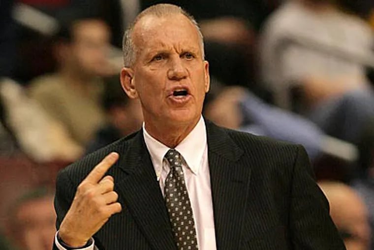Doug Collins led the Sixers to a 41-41 record in his first year as head coach. (Yong Kim/Staff file photo)