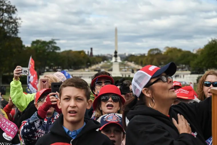 Whether you support President Trump, like these people recently gathered on the West Lawn of the U.S. Capitol building, or favor holding impeachment hearings, these are especially unsettling times in America, a Georgetown psychologist writes. Washington Post photo by Michael Robinson Chavez.