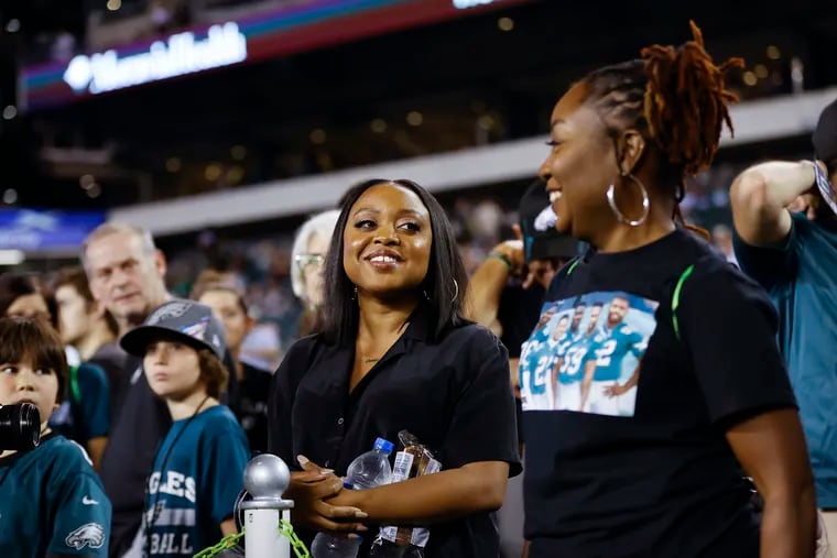Quinta Brunson of "Abbott Elementary" was among the celebrities at the Linc on Monday night.