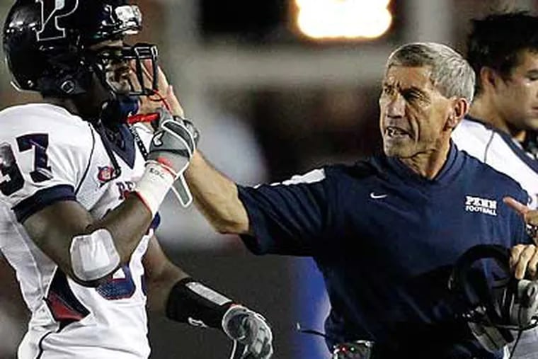 Al Bagnoli and Penn's 18-game Ivy League winning streak ended with the loss to Brown. (Ron Cortes/Staff File Photo)