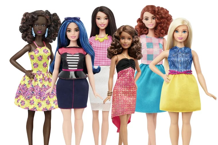 The new Barbies, as part of its Fashionistas Collection, include curvy, petite and tall dolls, with a variation of skin colors and hair styles.