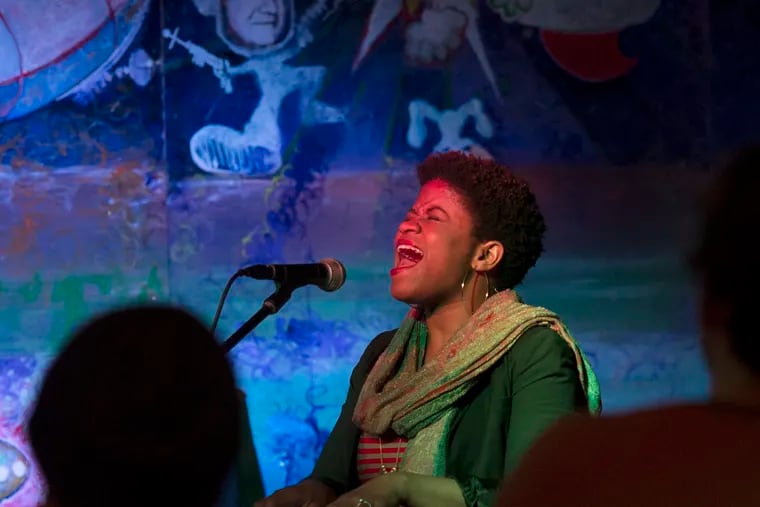 Jazz musician Lee Mo performs at the Grape Room in Manayunk on April 9, 2015.