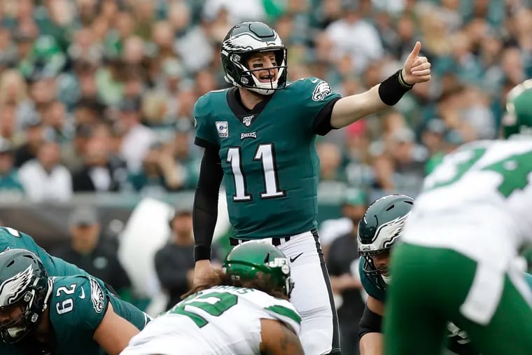 Having played almost the equivalent of three full seasons, Wentz is mastering the art of controlling a game, but at the price of some aggressiveness.