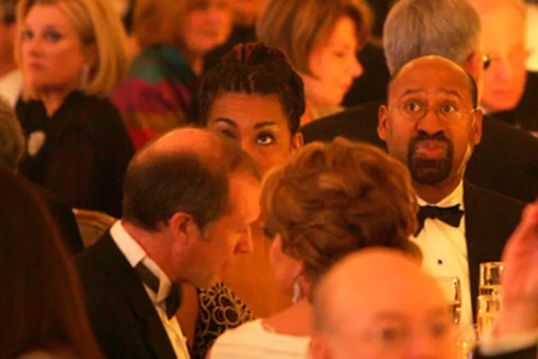 Mayor Michael Nutter and his wife, Lisa, were among the 1,600 guests at the dinner.
