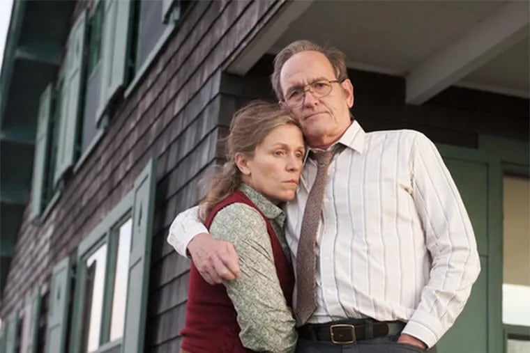 Frances McDormand plays the crusty title character in HBO's "Olive Kitteridge" with Richard Jenkins as her sunny husband.