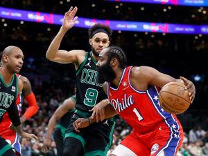 No Embiid? No problem: Harden, 76ers steal Game 1 in Boston