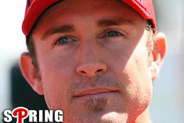 Phillies second baseman Chase Utley will not be ready for Opening Day. (David M Warren/Staff Photographer)