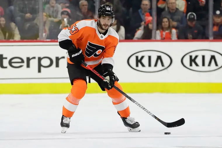 Shayne Gostisbehere returned Thursday after missing 10 games with a knee injury.