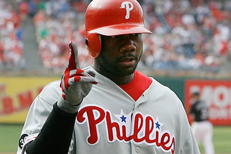 Ryan Howard has walked only 26 times this season. (Michael S. Wirtz/Staff file photo)