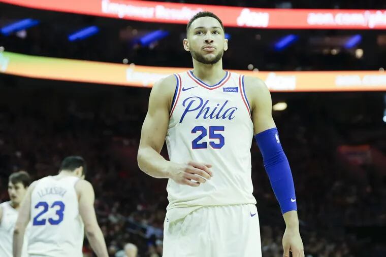 Sixers guard Ben Simmons missed Tuesday morning’s shootaround because of gastroenteritis.