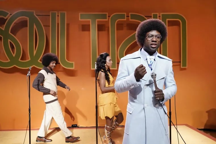 Sinqua Walls stars as "Soul Train" founder and host Don Cornelius in BET's new drama "American Soul."
