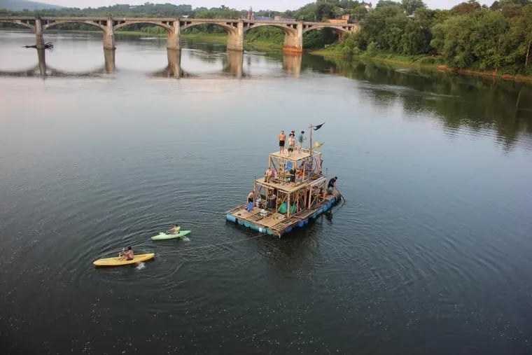 The Forbahead II on the Susquehanna River earlier this month. Photo by WBRE/WYOU