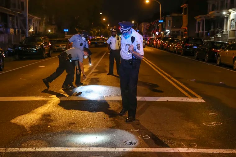 Philadelphia police searching for shell casings has become a familiar scene throughout Philadelphia this year as alarming rates of gun violence have city officials and community groups pushing for solutions.