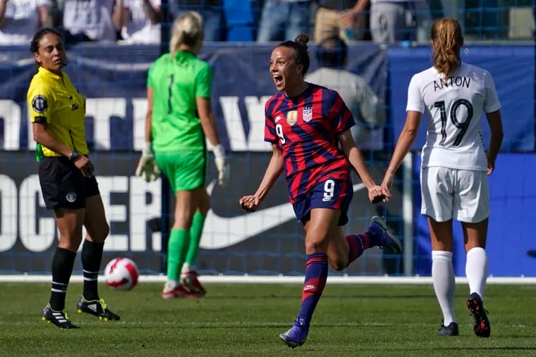 Mallory Pugh helped the U.S. women's soccer team to its most recent win over New Zealand, a 5-0 rout in suburban Los Angeles last February.