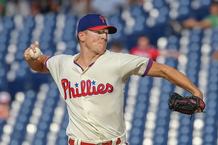 Nick Pivetta made his first major-league relief appearance on Sunday in the top of the 13th – he faced four batters and struck out the Nationals' Bryce Harper.