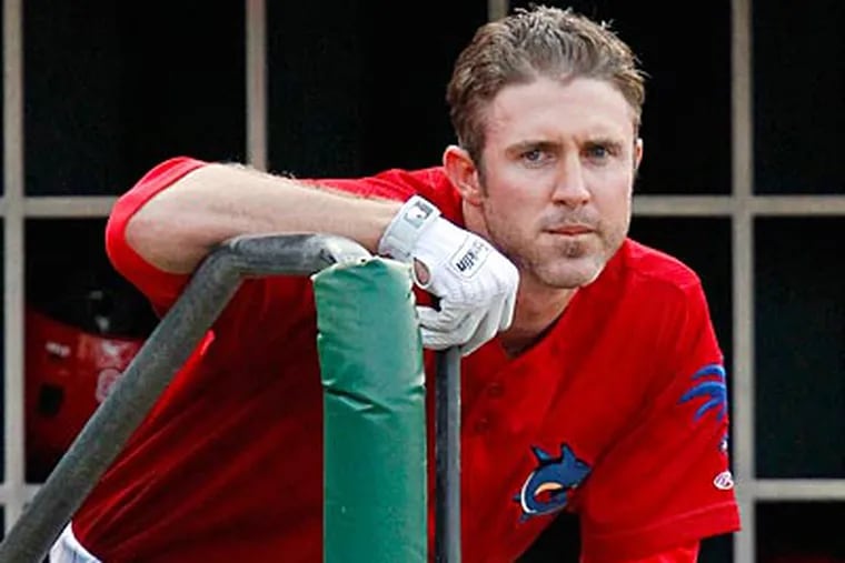 Phillies second baseman Chase Utley has been rehabbing with the Clearwater Threshers. (Mike Carlson/AP Photo)