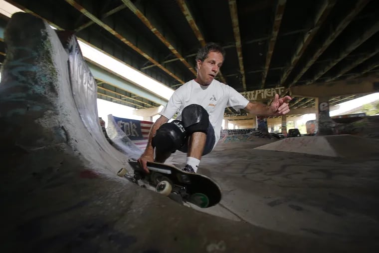 Skateboarder Jami Godfrey rides at the FDR Skate Park in South Philadelphia on Wednesday, September 5, 2018. YONG KIM / Staff Photographer